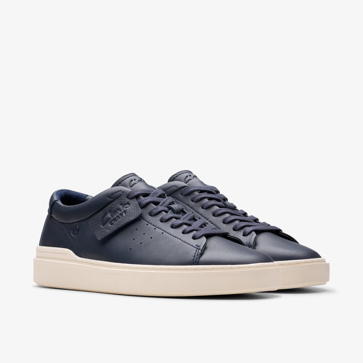 Clarks Craft Swift Navy Leather Navy | 5317WVKAU