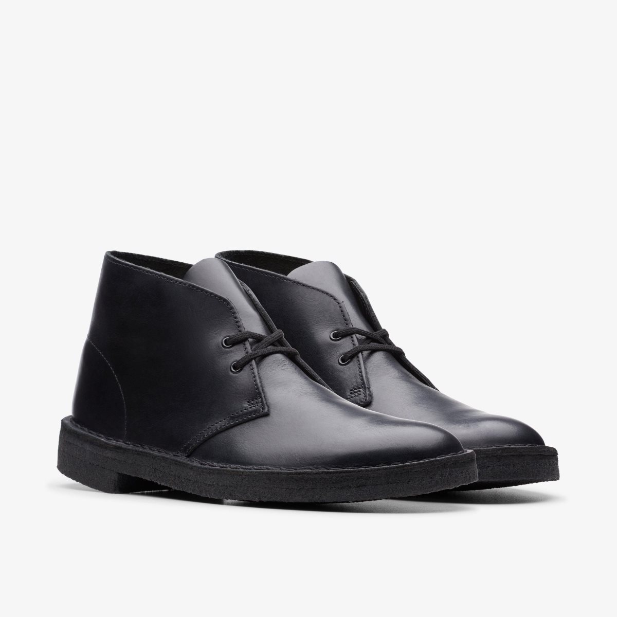 Clarks Desert Boot Black Polished Black | 4752ZFDBE