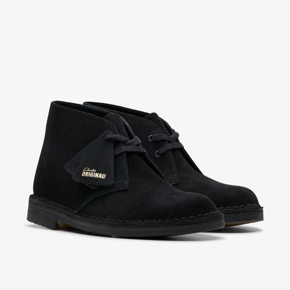 Clarks Desert Boot Black Suede Black | 1938LCVRU