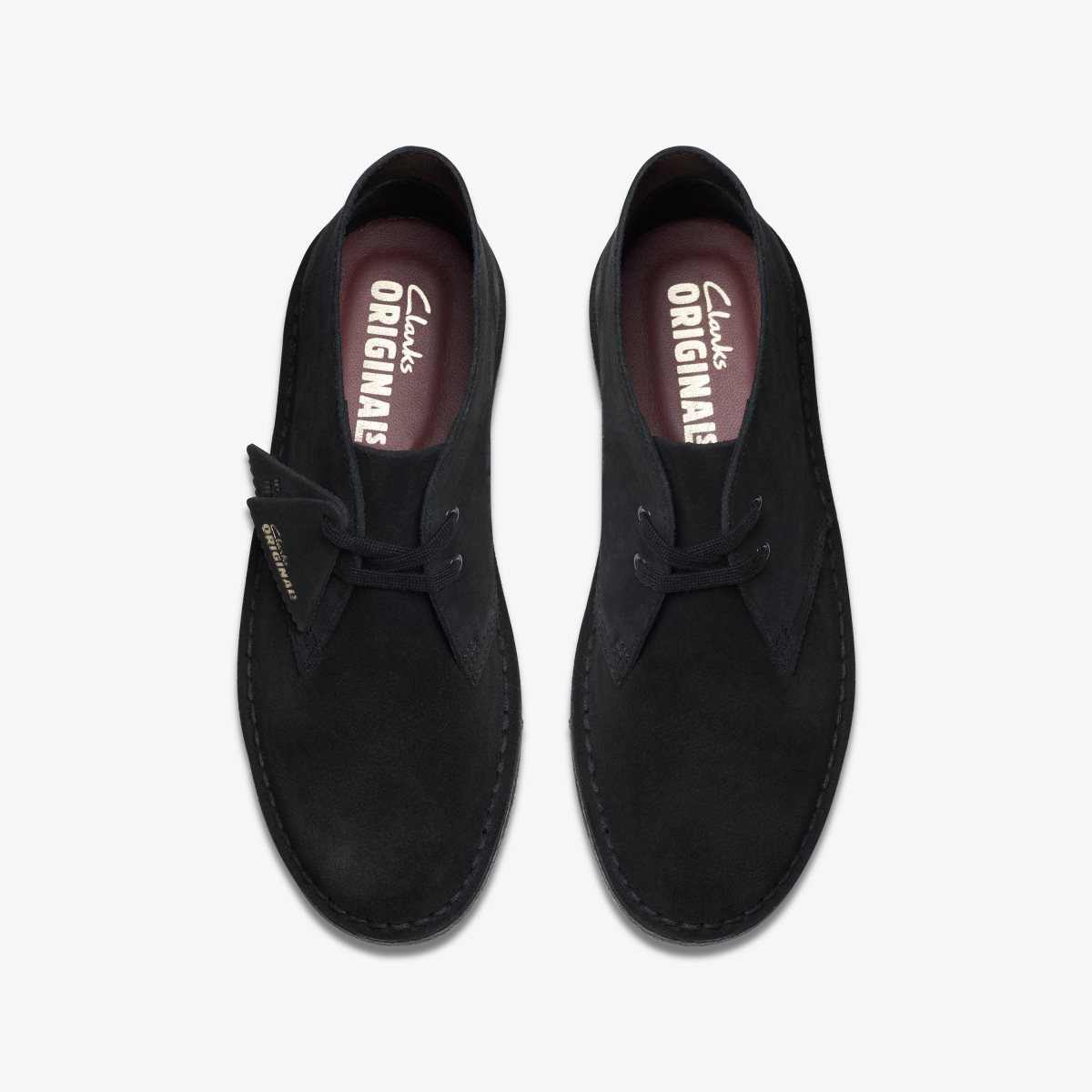 Clarks Desert Boot Black Suede Black | 1938LCVRU