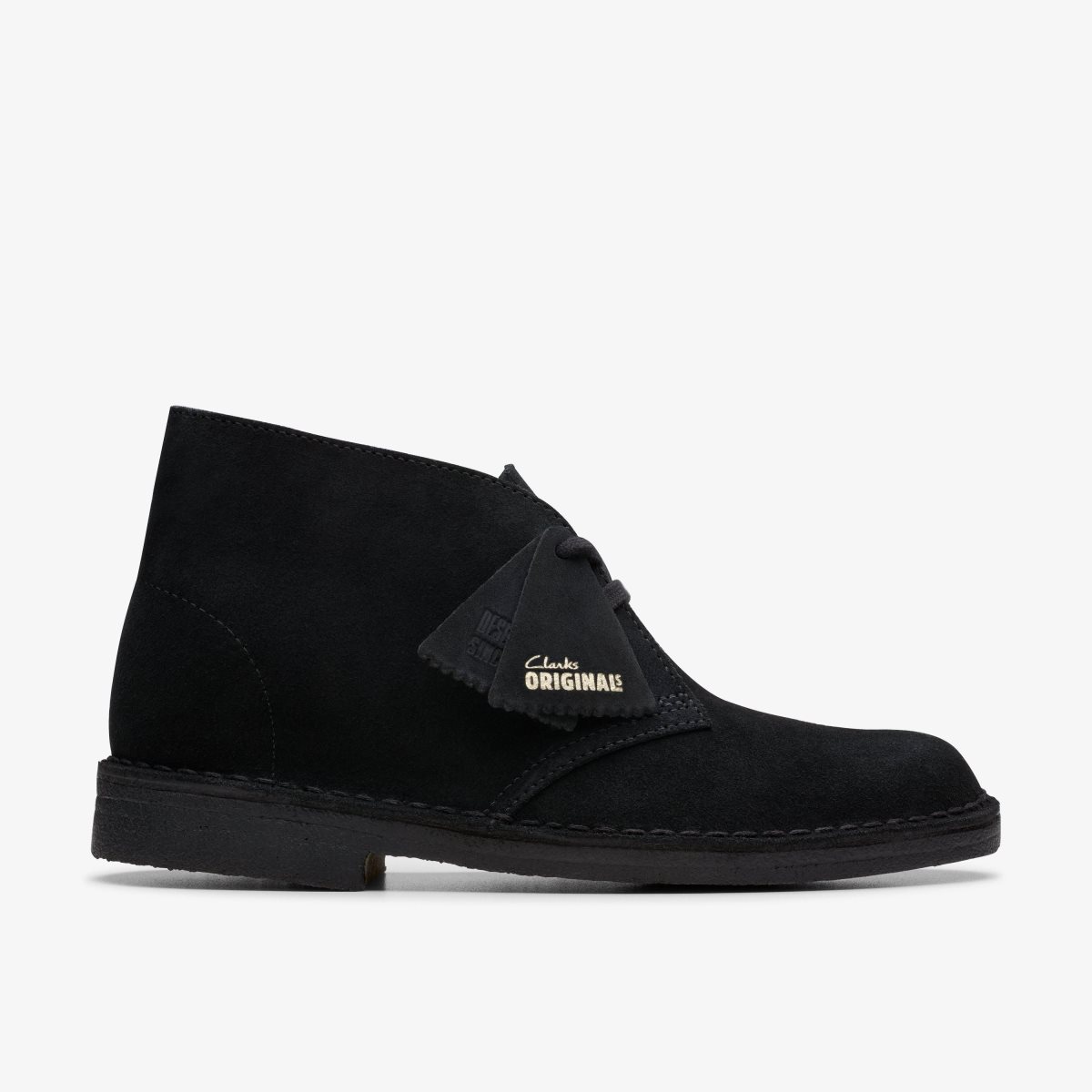 Clarks Desert Boot Black Suede Black | 1938LCVRU