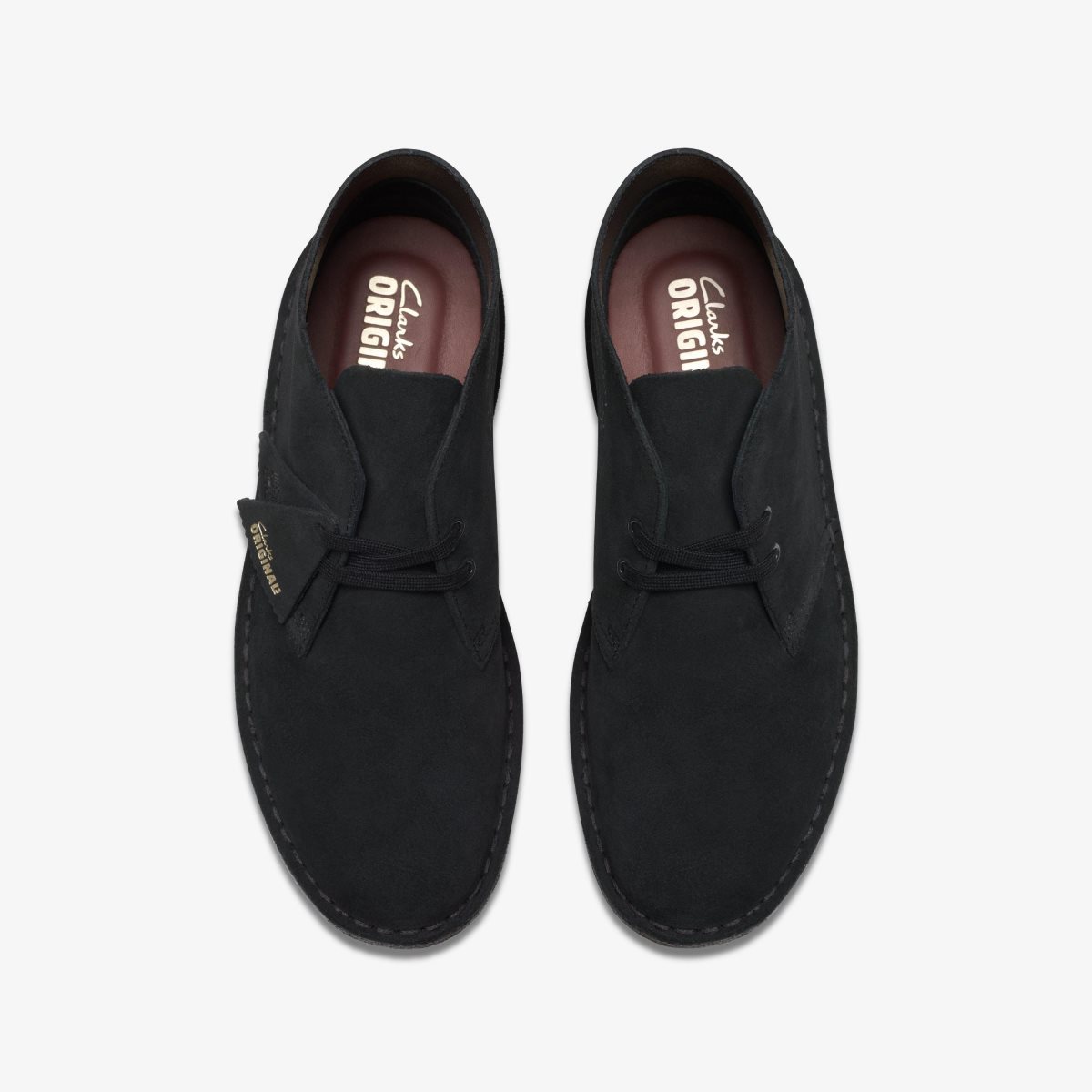 Clarks Desert Boot Black Suede Black | 9864ZPFME