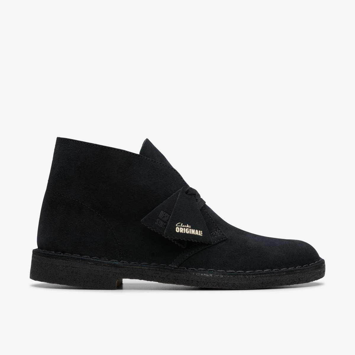 Clarks Desert Boot Black Suede Black | 9864ZPFME