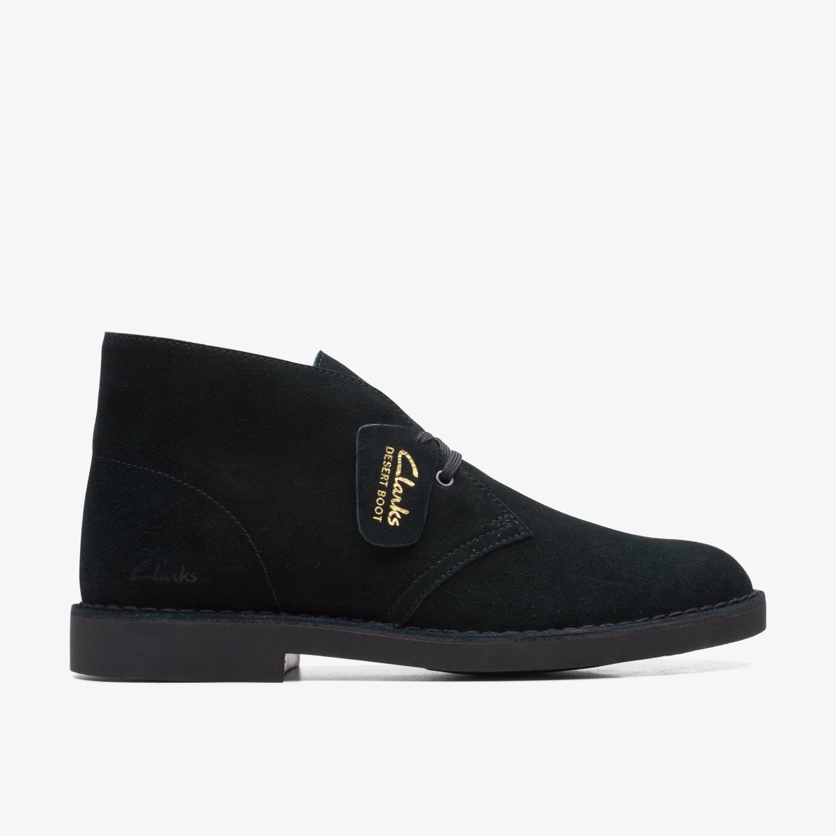 Clarks Desert Boot Evo Black Suede Black | 7301YHDLE