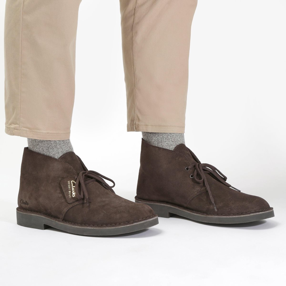 Clarks Desert Boot Evo Dark Brown Suede Dark Brown | 9452FNHSO