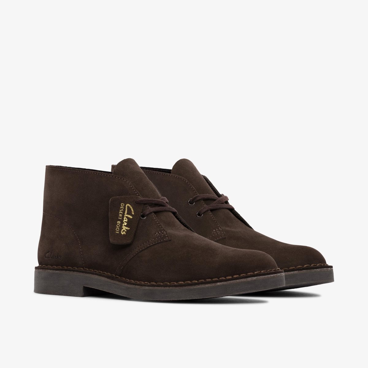 Clarks Desert Boot Evo Dark Brown Suede Dark Brown | 9452FNHSO