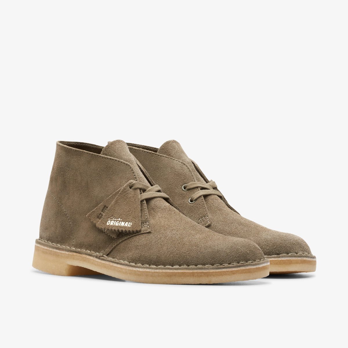 Clarks Desert Boot Pale Khaki Suede Khaki | 9127GEZND