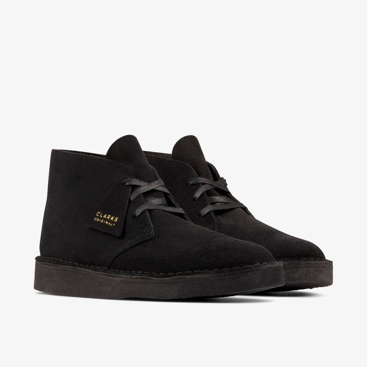 Clarks Desert Coal Black Suede Black | 7451GXKOI