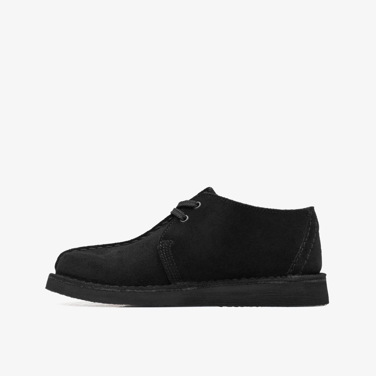 Clarks Desert Trek Older Black Suede Black | 9018HXYAO