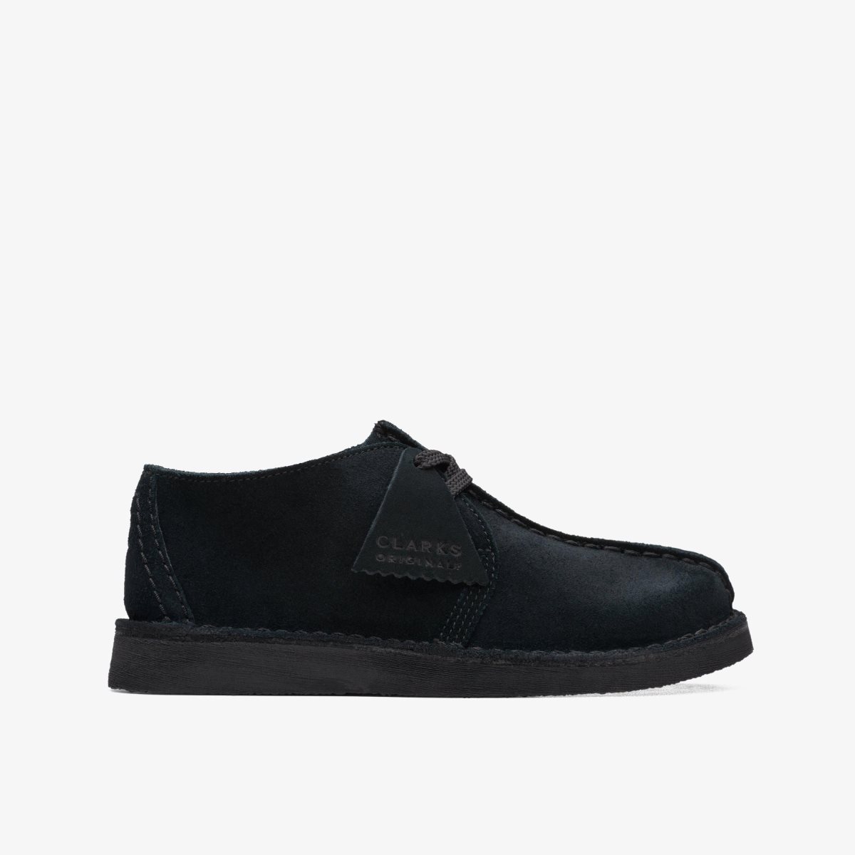 Clarks Desert Trek Older Black Suede Black | 9018HXYAO