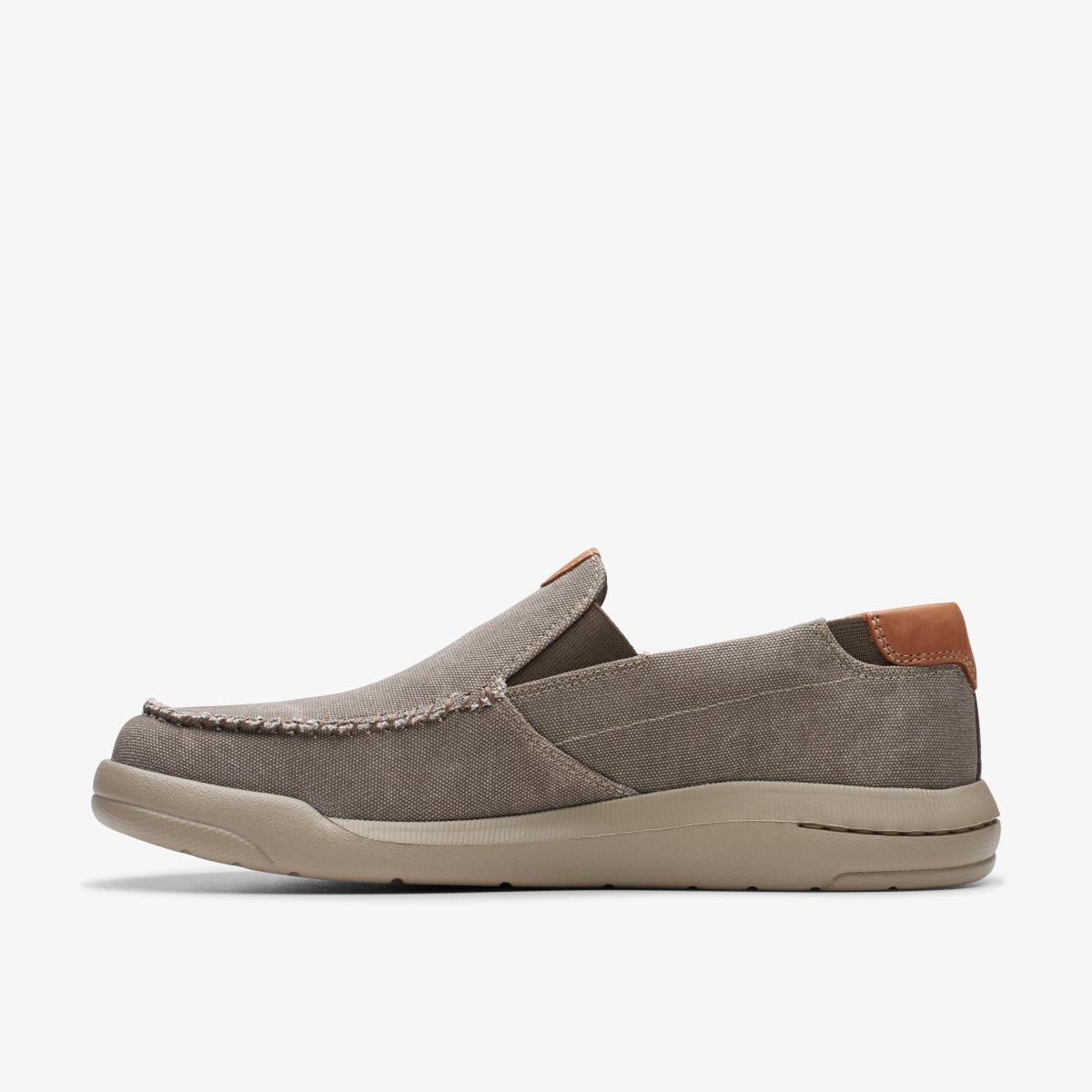 Clarks Driftlite Step Taupe Canvas Grey Brown | 0394WZMFV