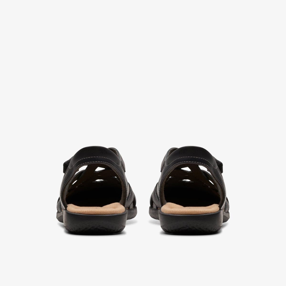 Clarks Elizabelle Sea Black Leather Black | 0946DNKJQ