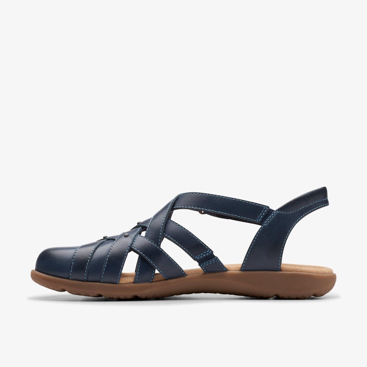 Clarks Elizabelle Sea Navy Leather Navy | 7859JBLVT