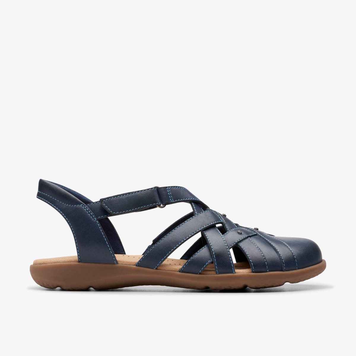 Clarks Elizabelle Sea Navy Leather Navy | 7859JBLVT