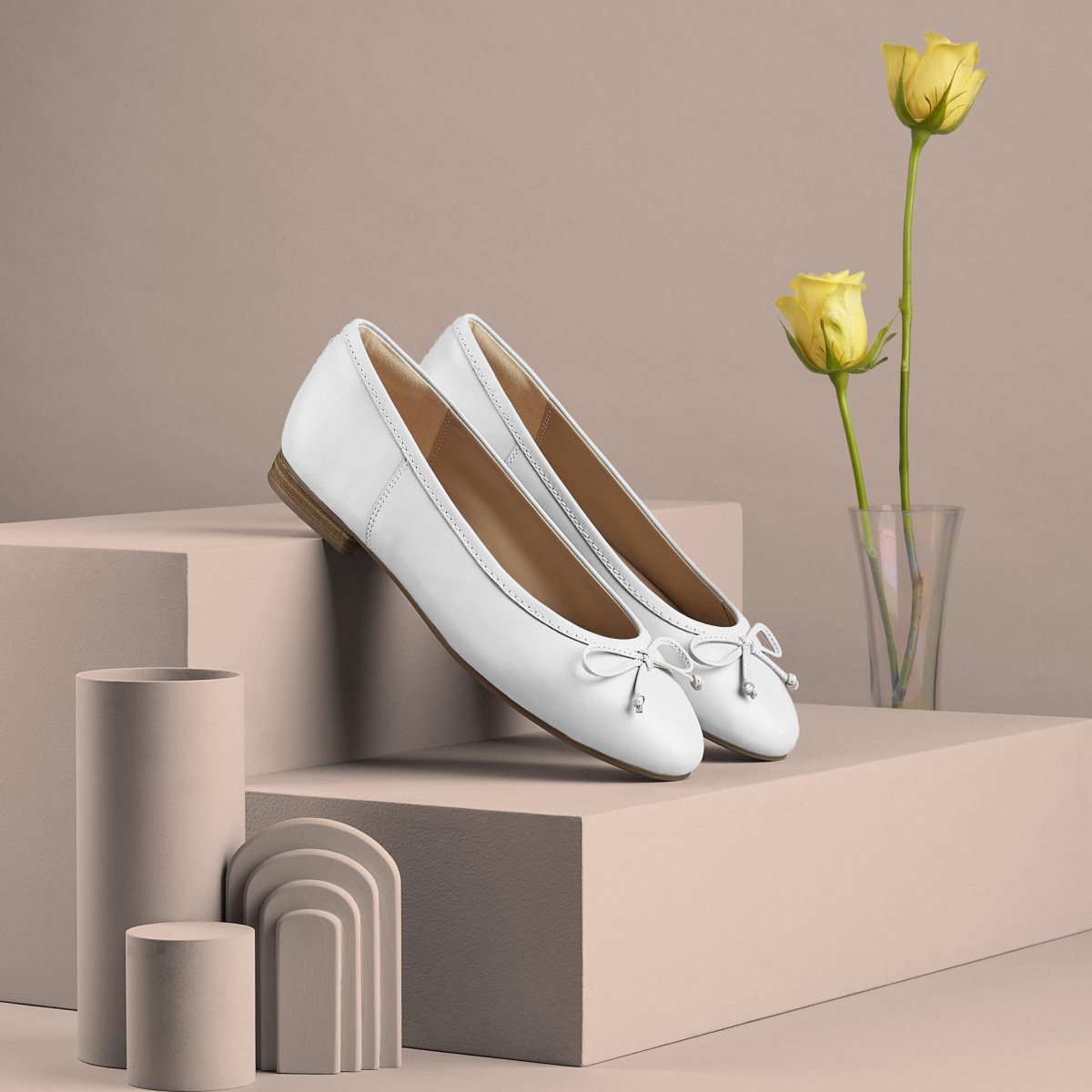 Clarks FAWNA LILY White Leather White | 7903UOJNI