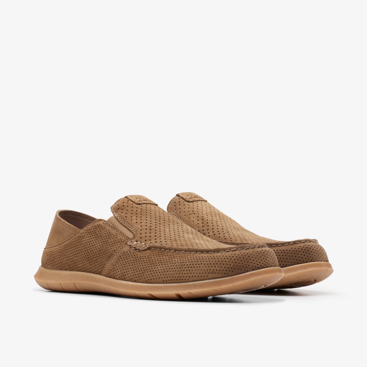 Clarks Flexway Easy Light Tan Suede Light Brown | 4613YJFOI