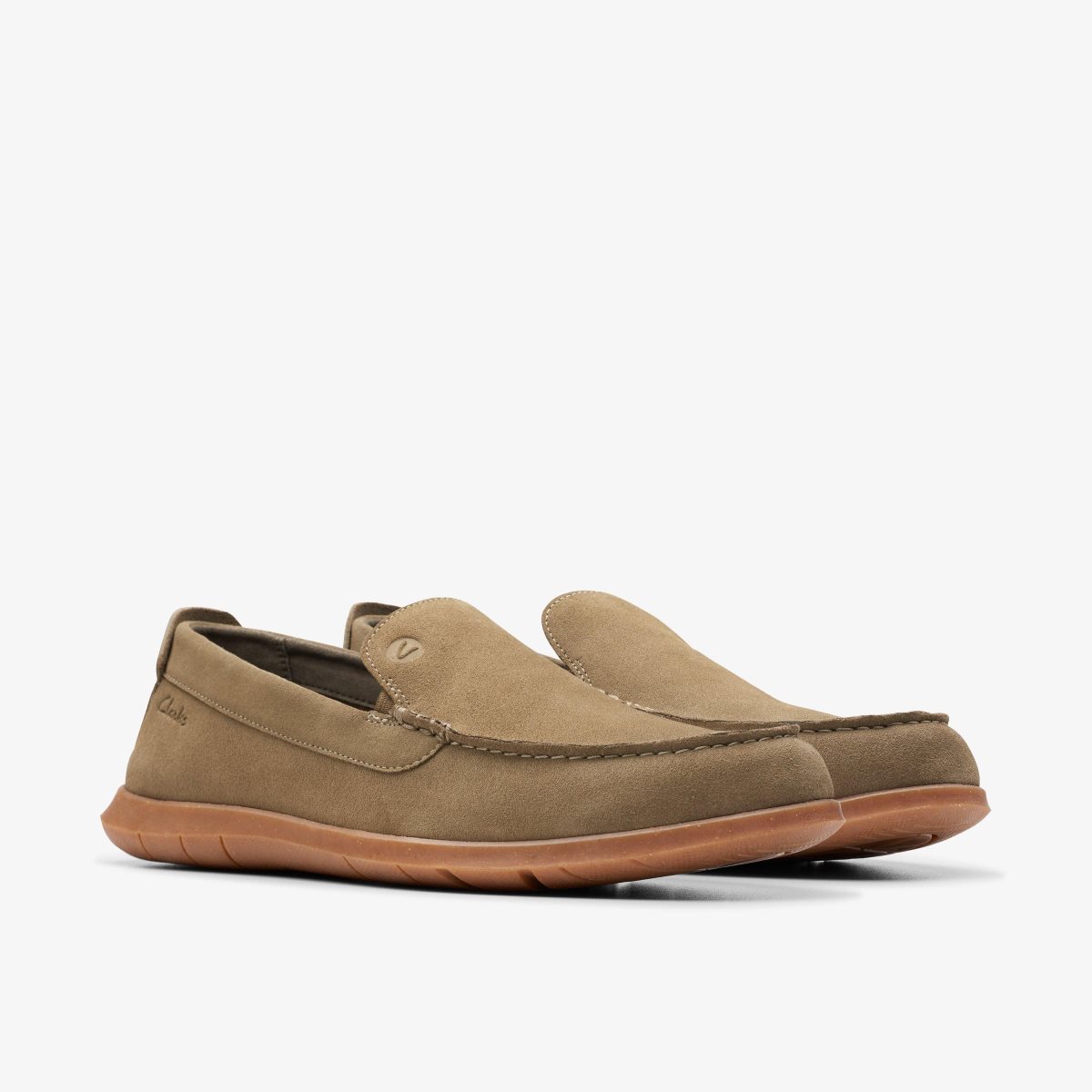 Clarks Flexway Step Olive Suede Olive | 0592LCEGJ