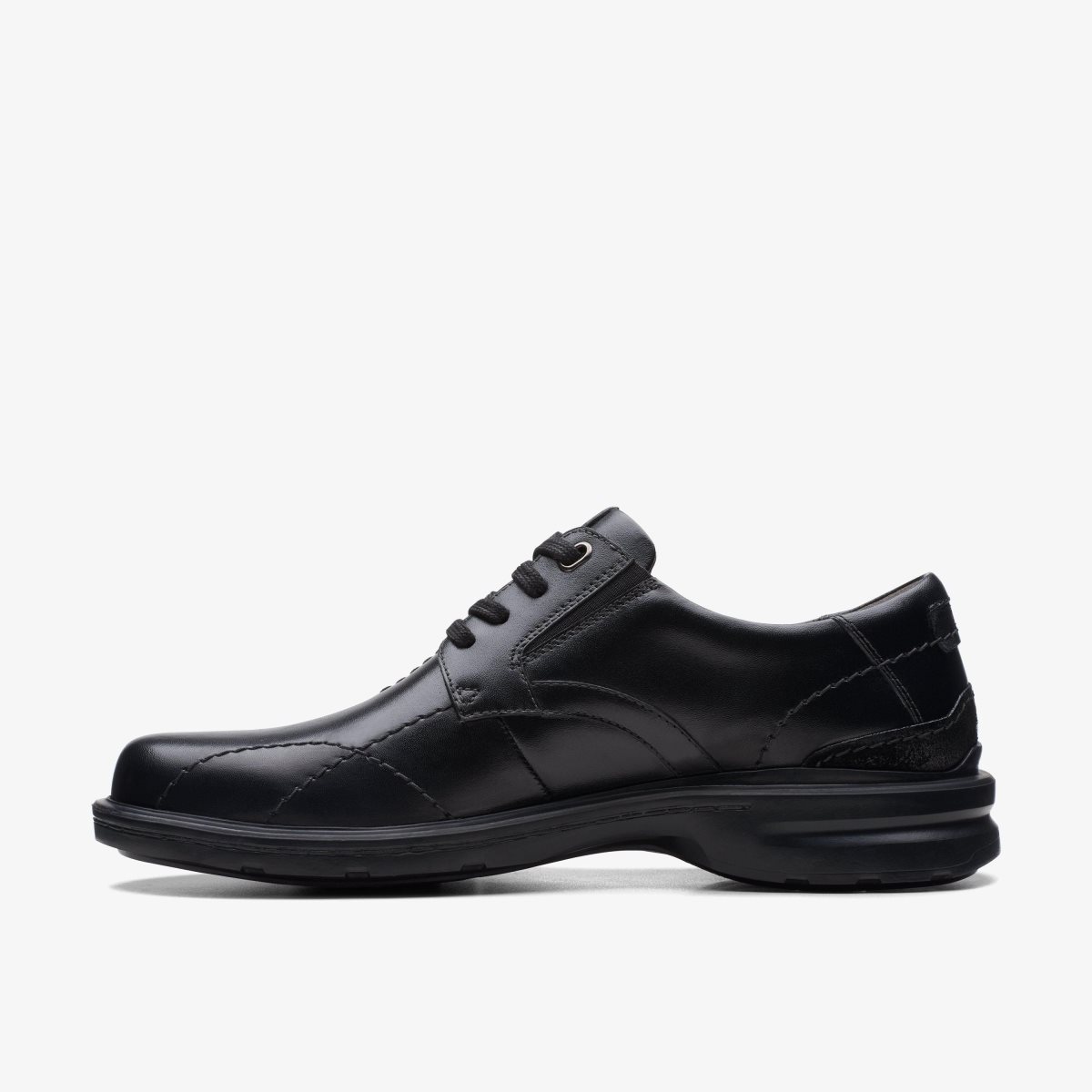 Clarks Gessler Lace Black Leather Black | 4596IAQPO