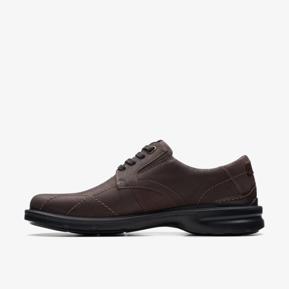 Clarks Gessler Lace Dark Brown Leather Dark Brown | 8941CZHAR