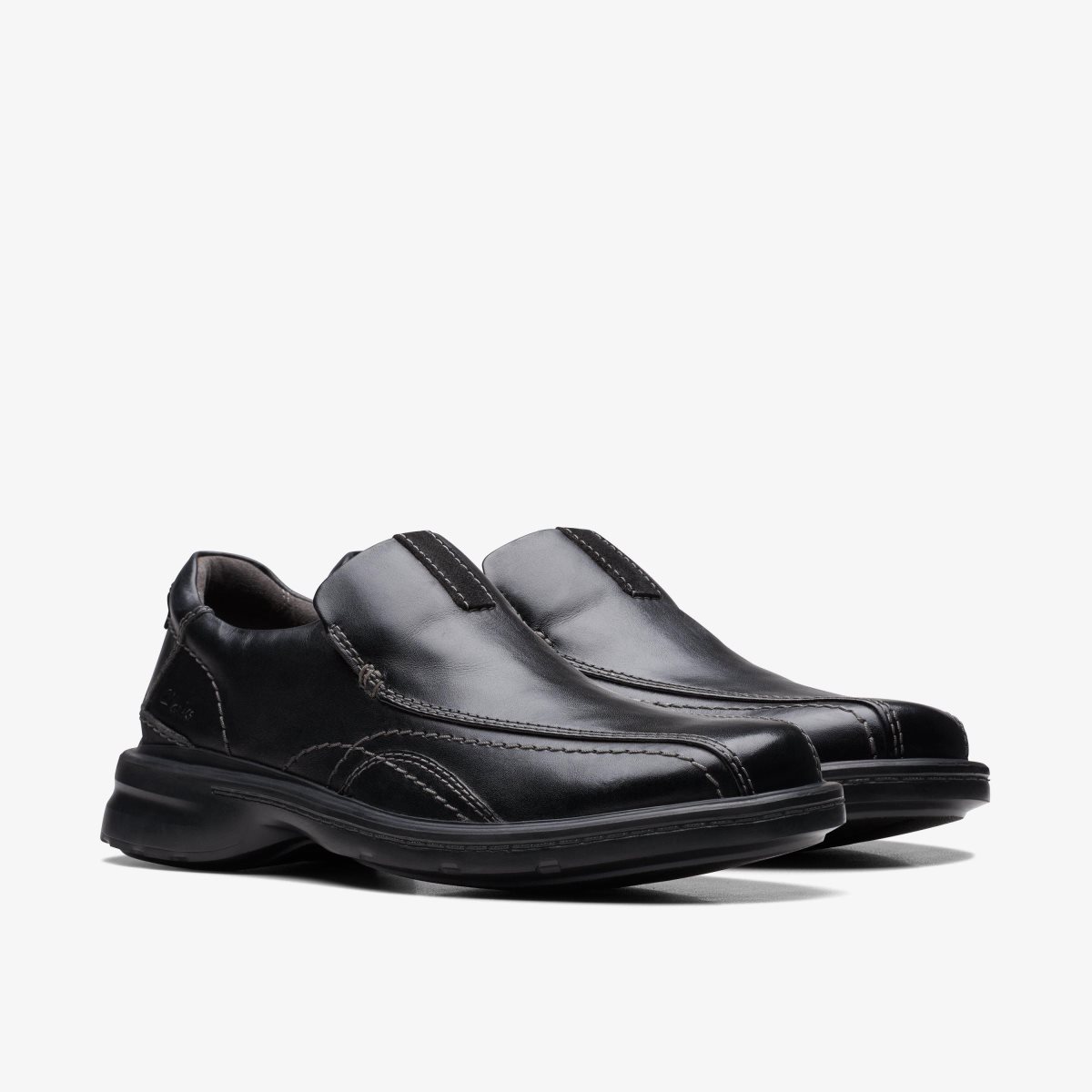 Clarks Gessler Step Black Leather Black | 9786WQLGI