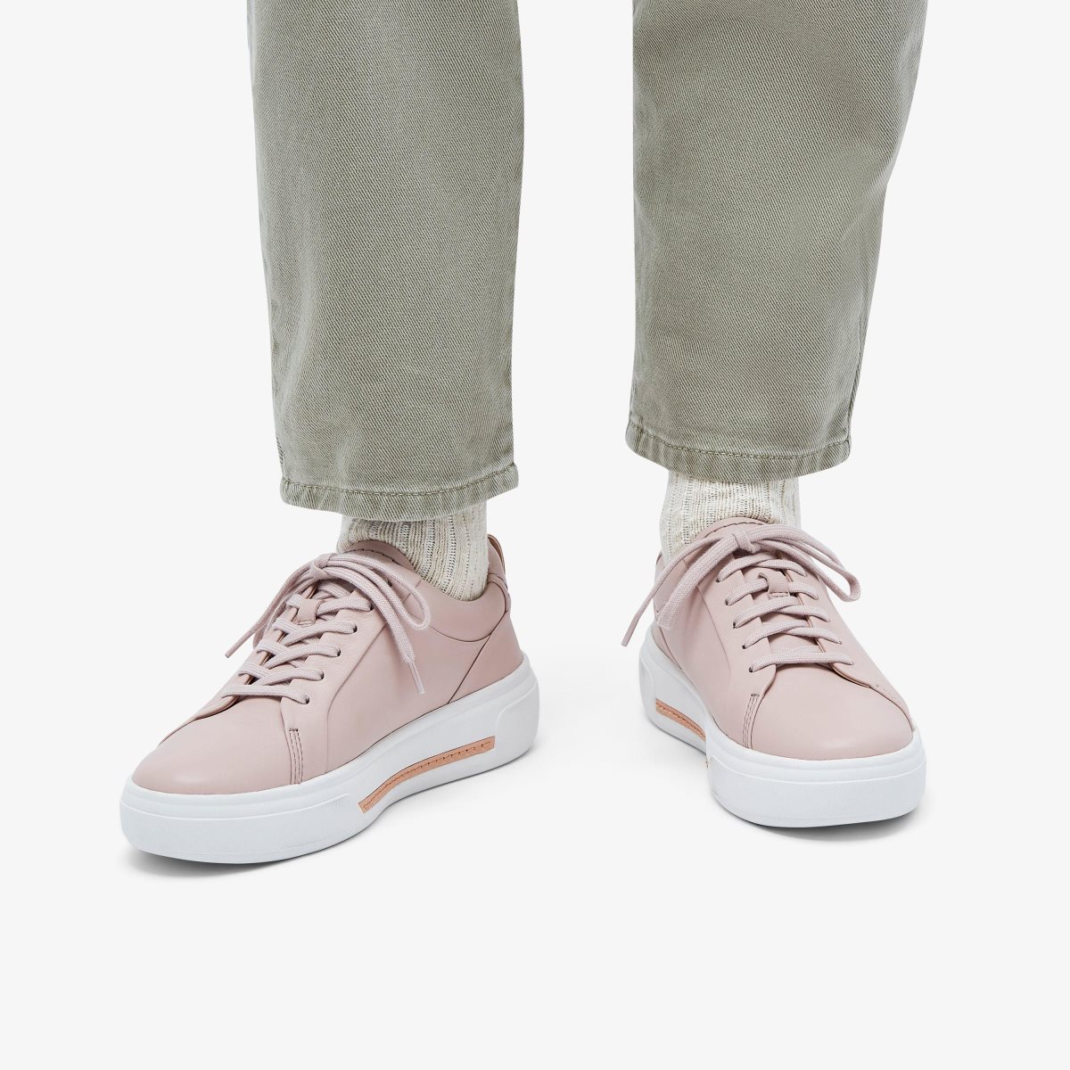 Clarks Hollyhock Walk Rose Leather Rose | 9028GESBD