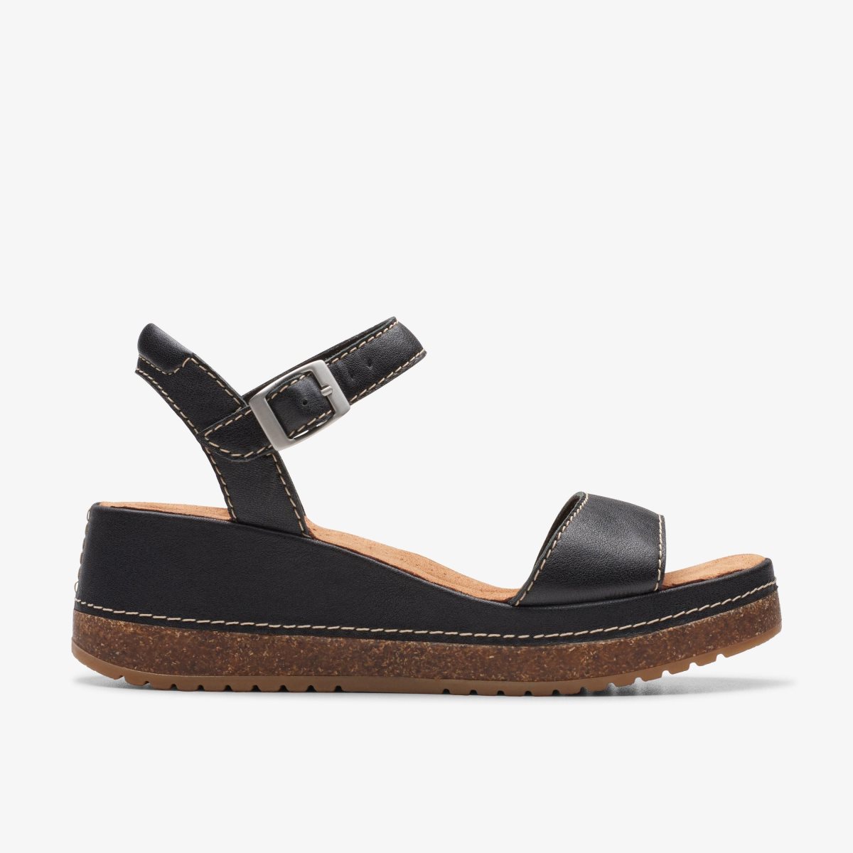 Clarks Kassanda Lily Black Leather Black | 7140FZPEH