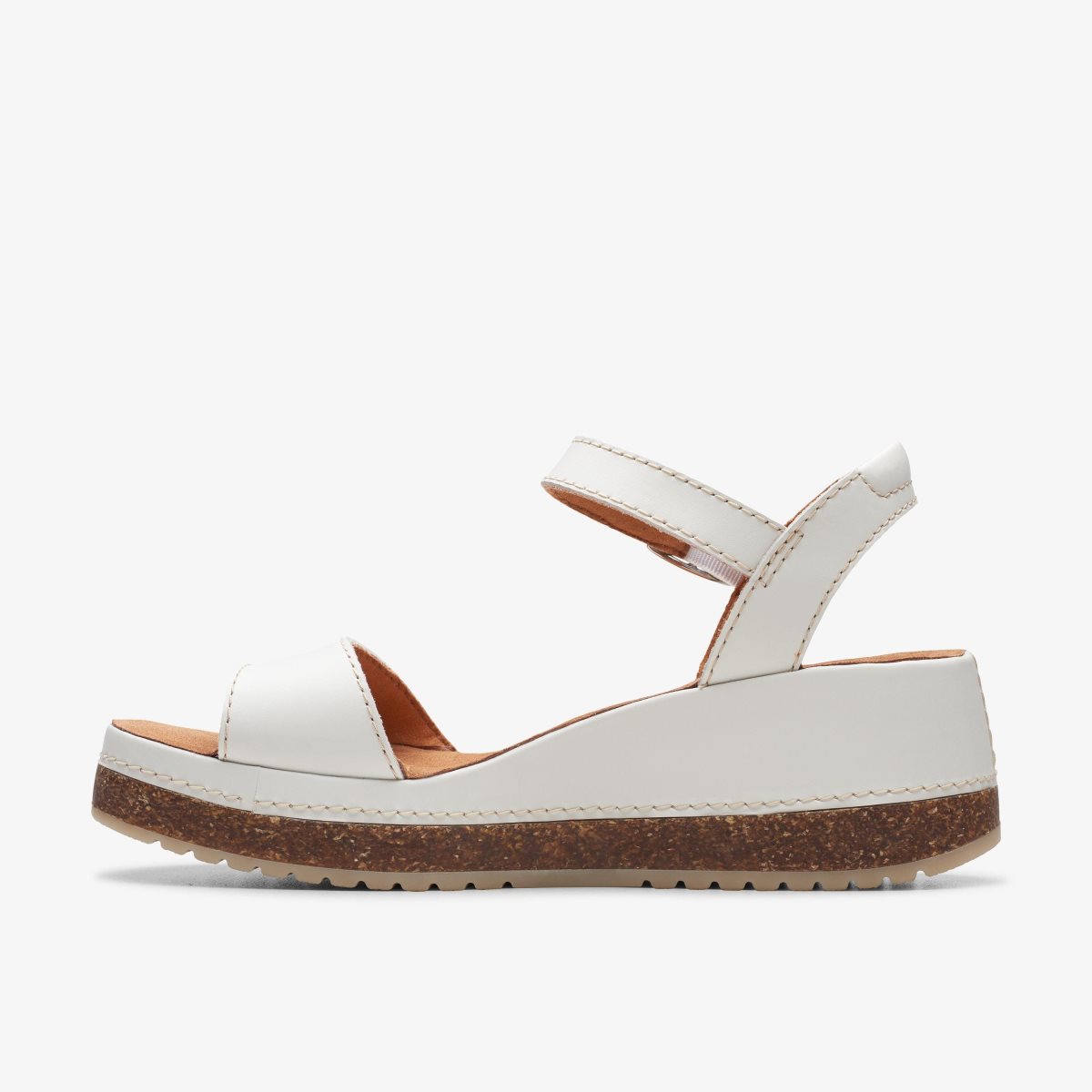 Clarks Kassanda Lily Off White Leather White | 9176GVLCT