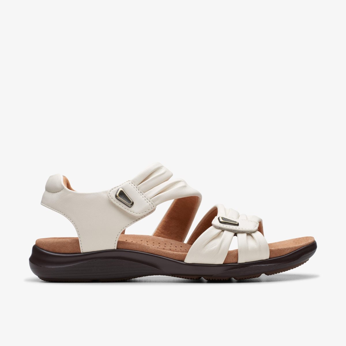 Clarks Kitly Ave Off White Leather White | 6087SOZNH