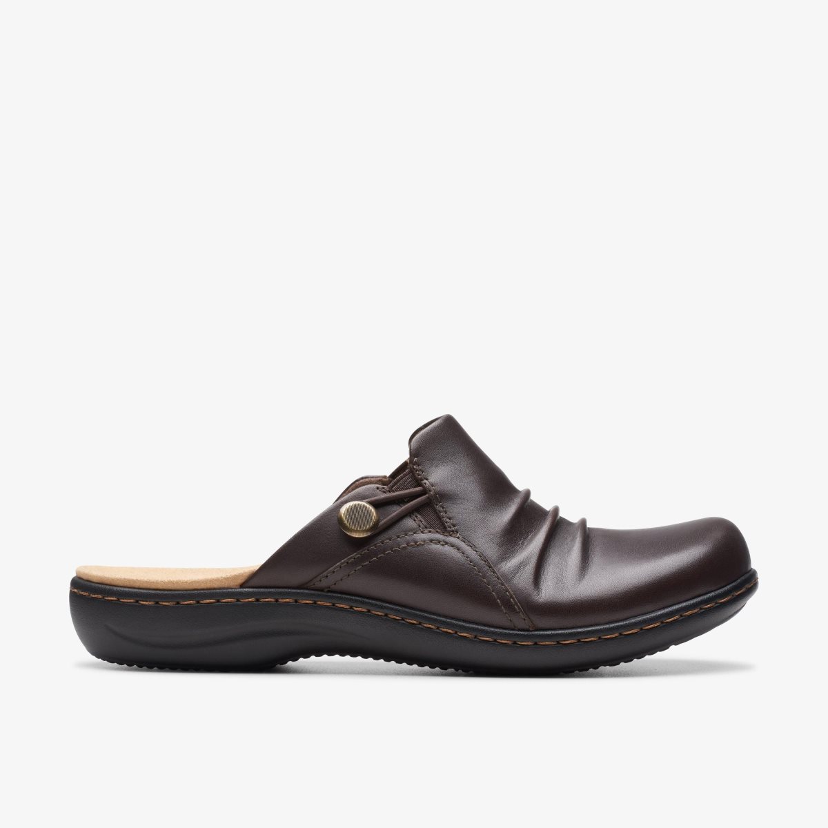 Clarks Laurieann Bay Dark Brown Leather Dark Brown | 5961AYCGT