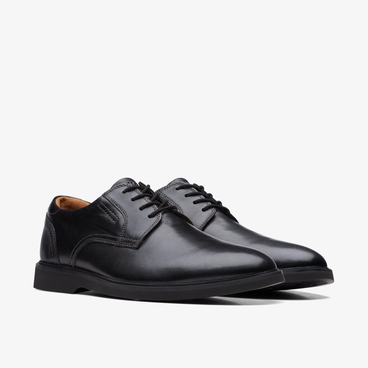 Clarks Malwood Lace Black Leather Black | 2674ACEUM