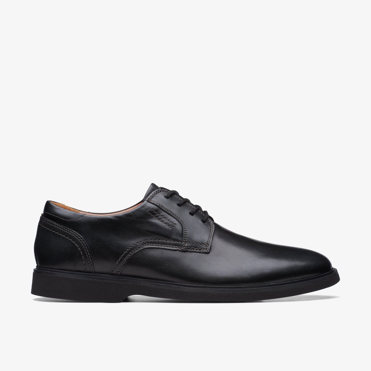 Clarks Malwood Lace Black Leather Black | 2674ACEUM