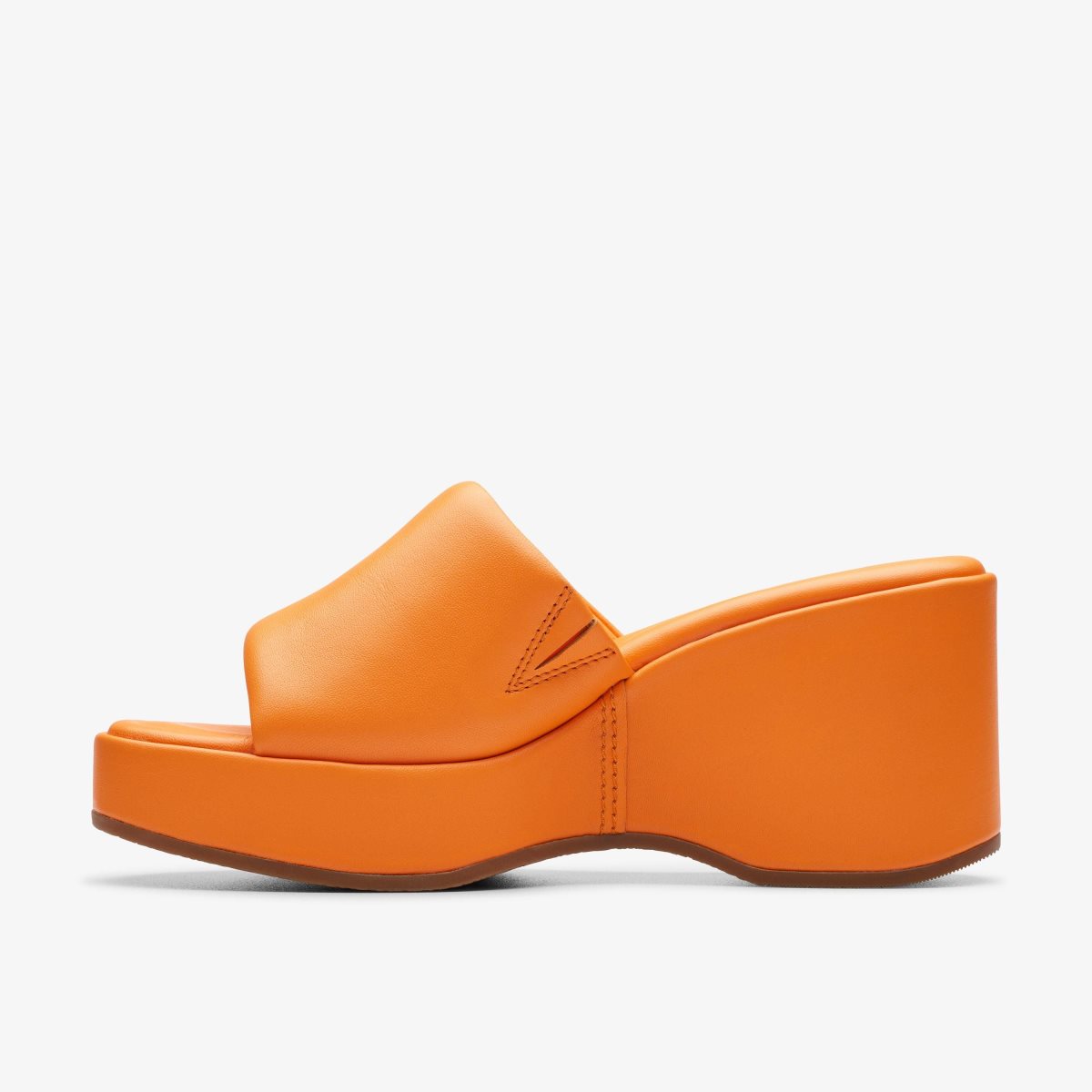 Clarks Manon Glide Orange Leather Orange | 6082CLEWH