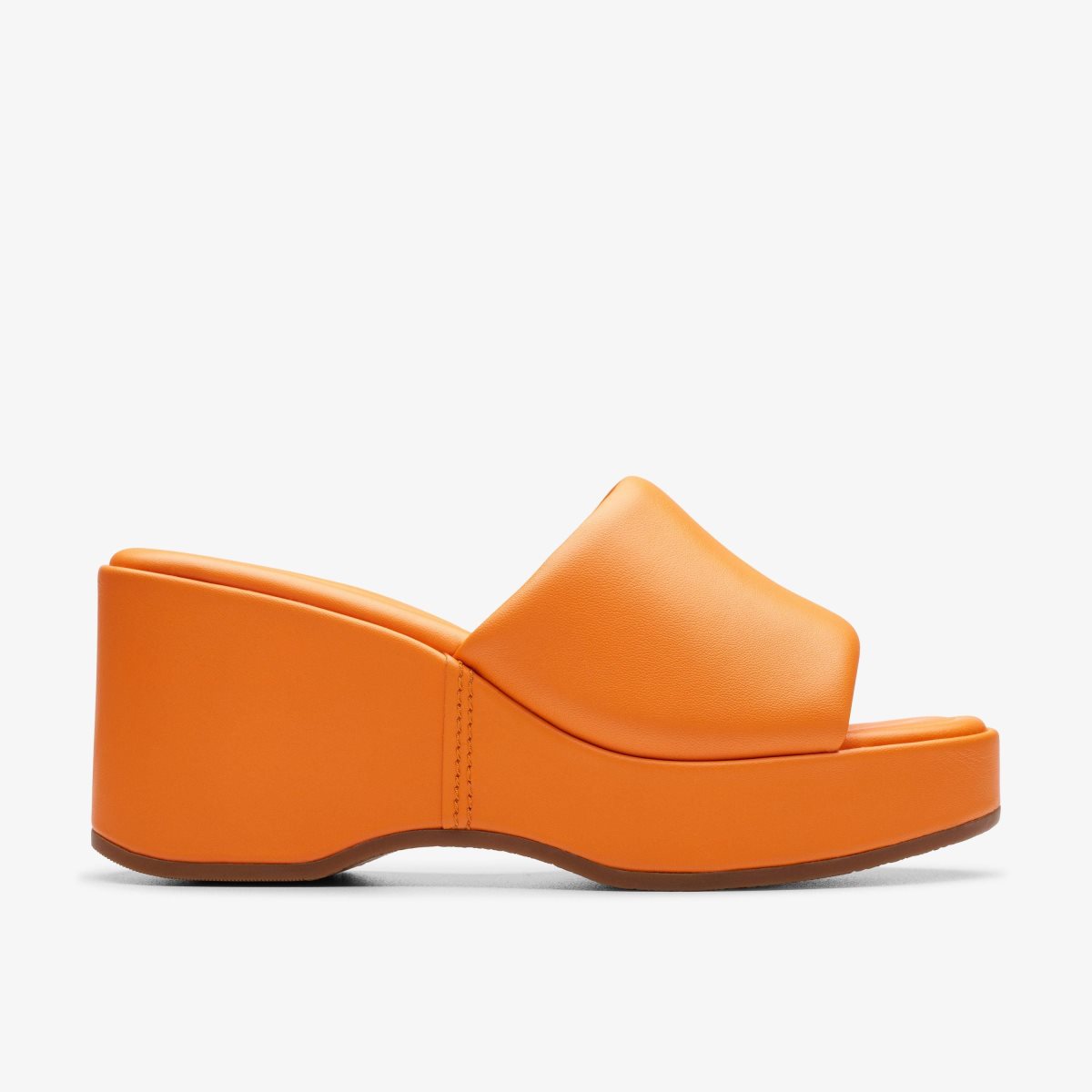 Clarks Manon Glide Orange Leather Orange | 6082CLEWH