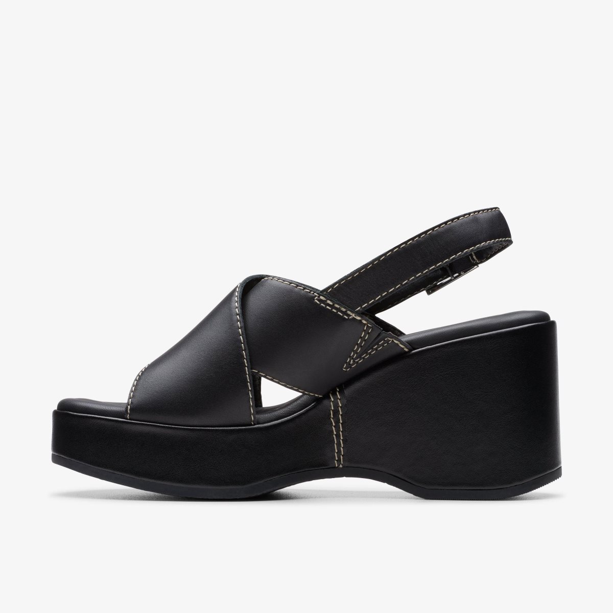 Clarks Manon Wish Black Leather Black | 0834VIQGB