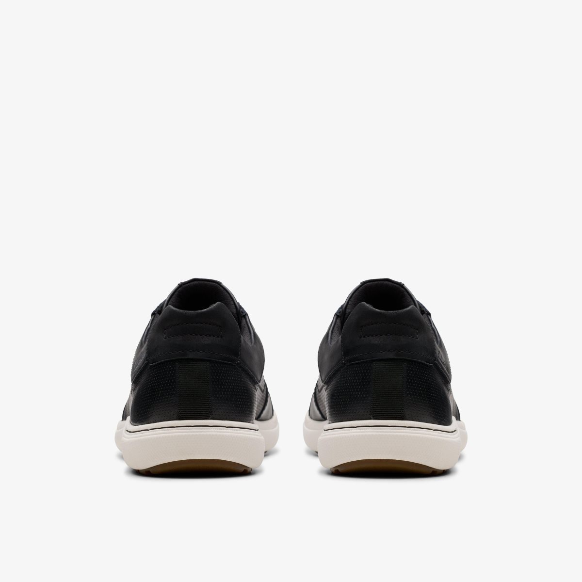 Clarks Mapstone Lace Black Leather Black | 3618DJFOY