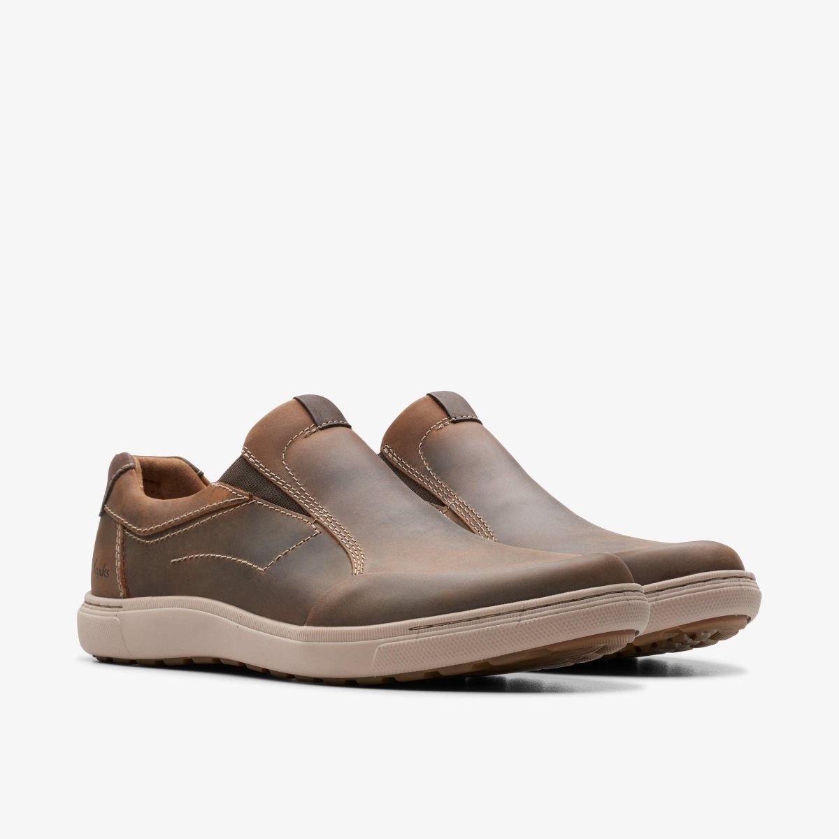 Clarks Mapstone Step Beeswax Leather Beeswax | 1298TIKNG