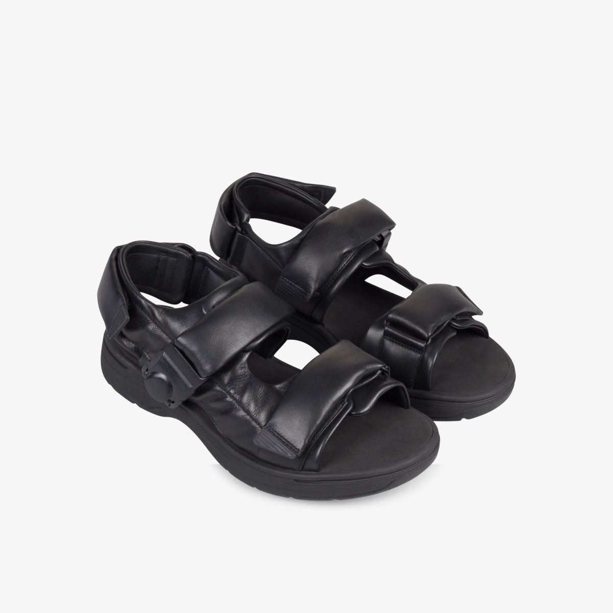 Clarks Martine Rose Mens Sandal 1 Black Leather Black | 0415UPZWK