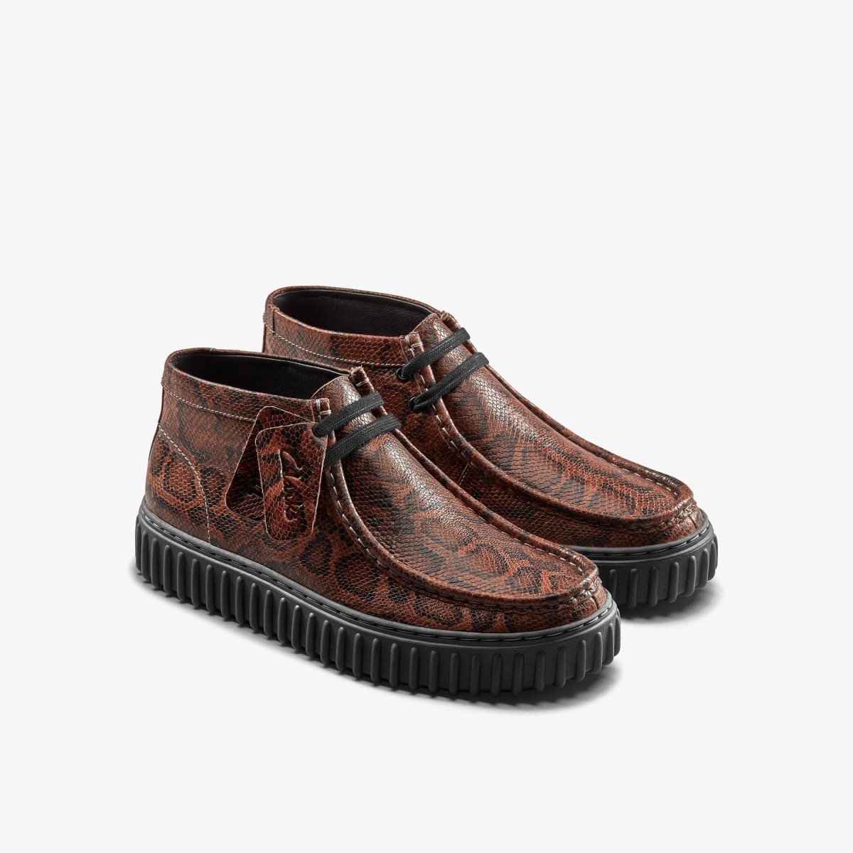 Clarks Martine Rose Torhill Hi Brown Snake Brown Snake | 8231ZNGBI