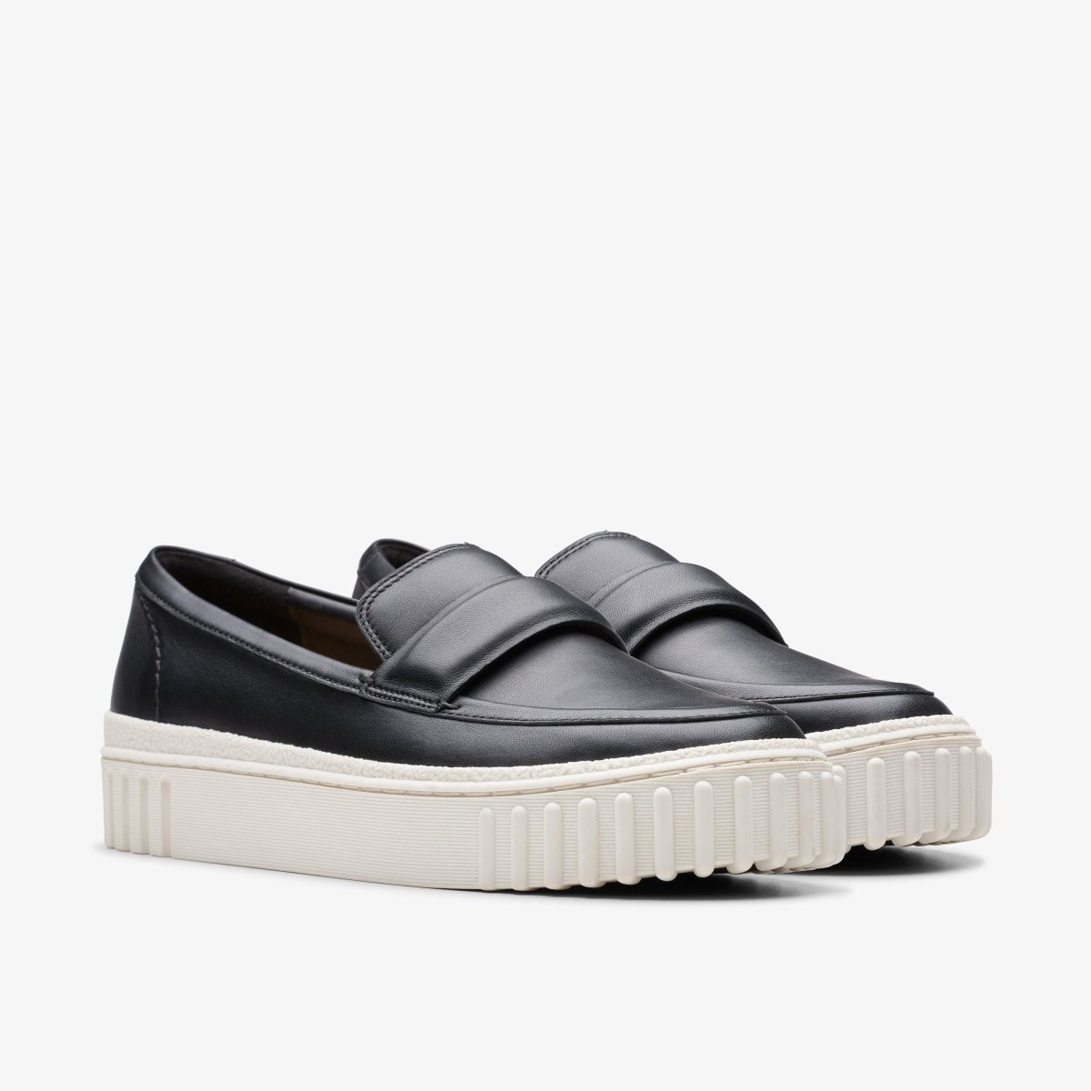 Clarks Mayhill Cove Black Leather Black | 6719LSDVZ