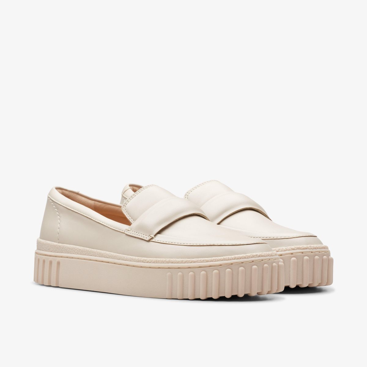 Clarks Mayhill Cove Cream Leather Cream | 6309DTIOB