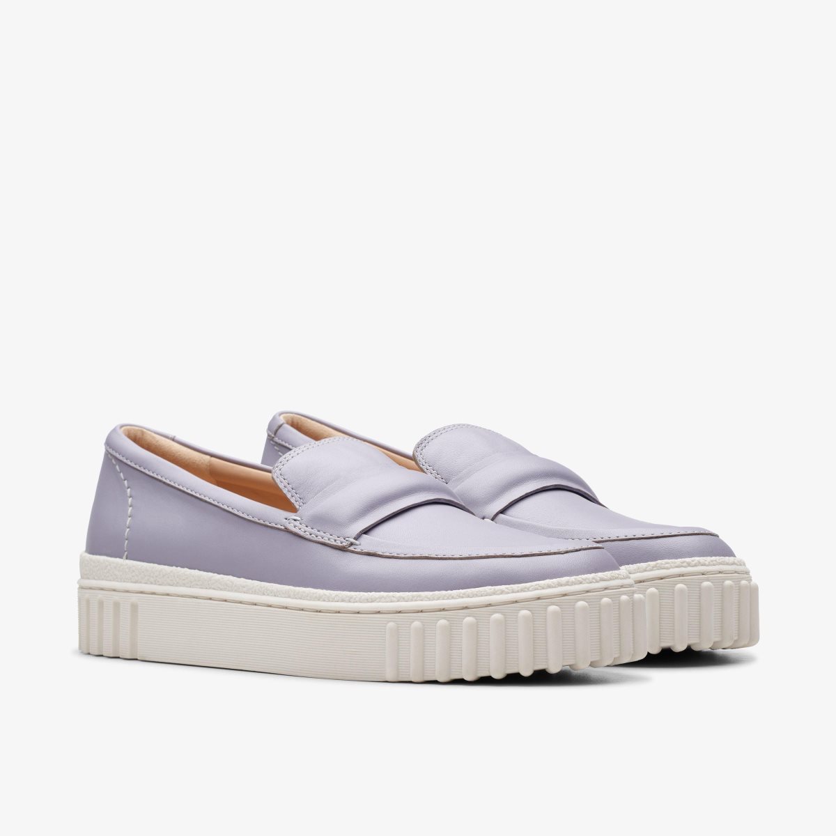 Clarks Mayhill Cove Lilac Leather Purple | 6051TRZJW