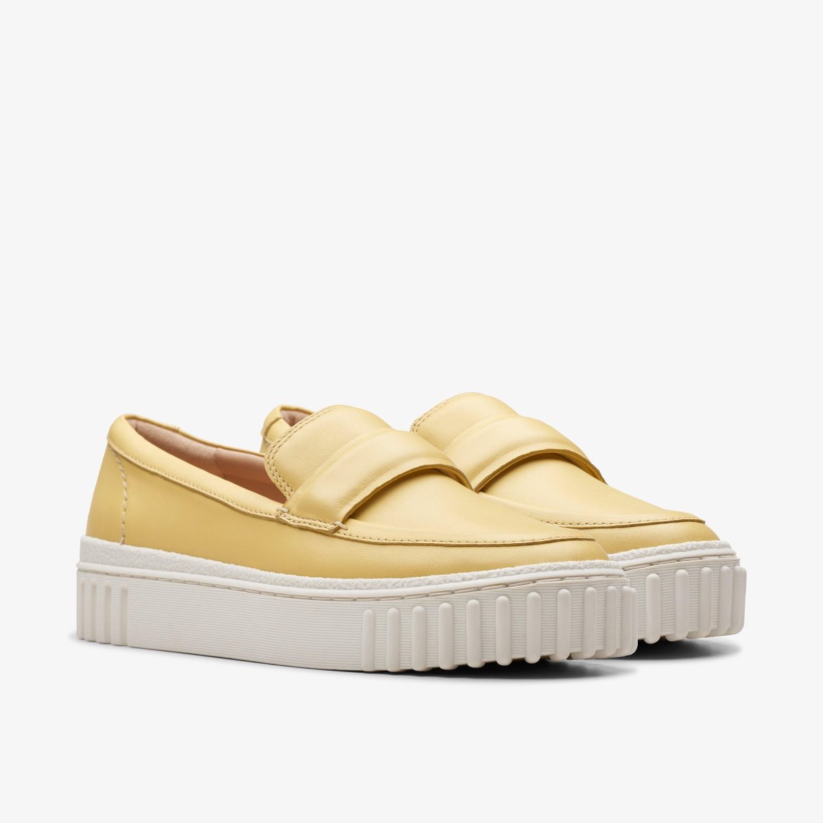 Clarks Mayhill Cove Yellow Leather Yellow | 8671CMNUW