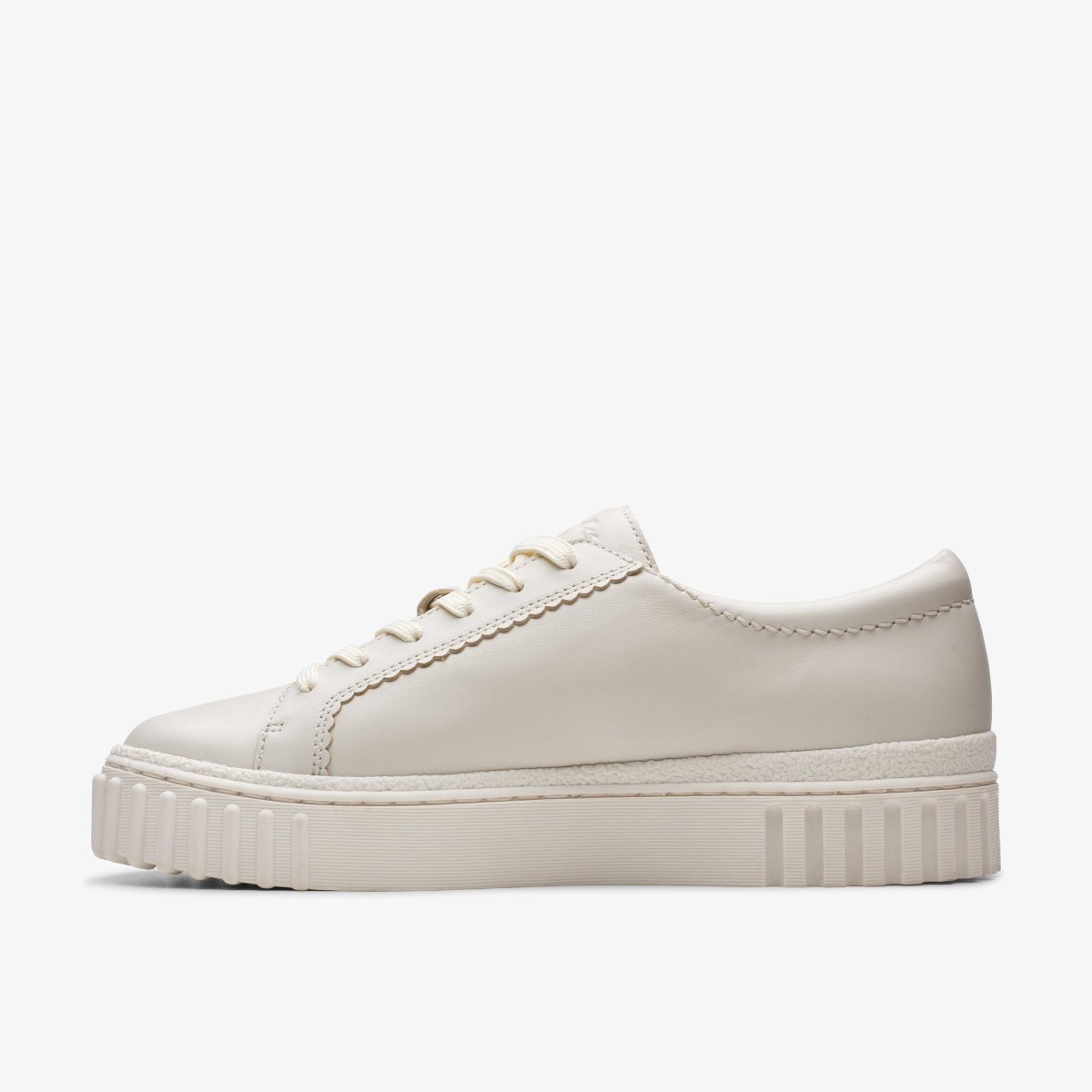 Clarks Mayhill Walk Off White Leather White | 4512MGBZU