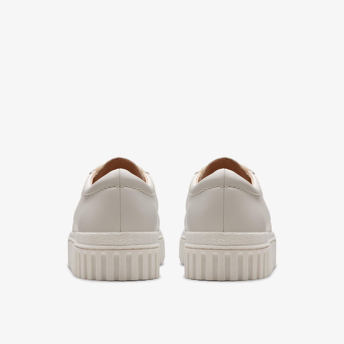 Clarks Mayhill Walk Off White Leather White | 4512MGBZU