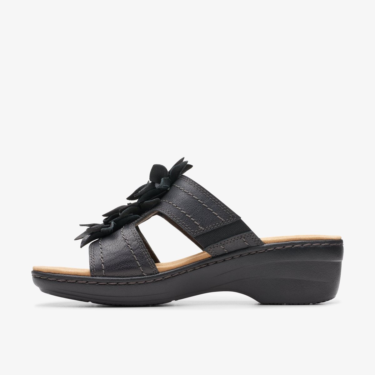 Clarks Merliah Raelyn Black Leather Black | 3806FXVBS