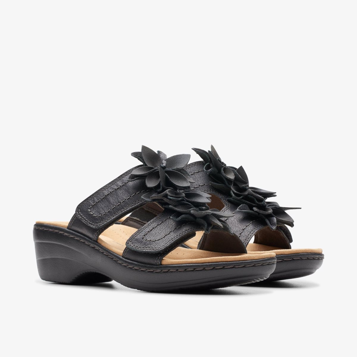 Clarks Merliah Raelyn Black Leather Black | 3806FXVBS