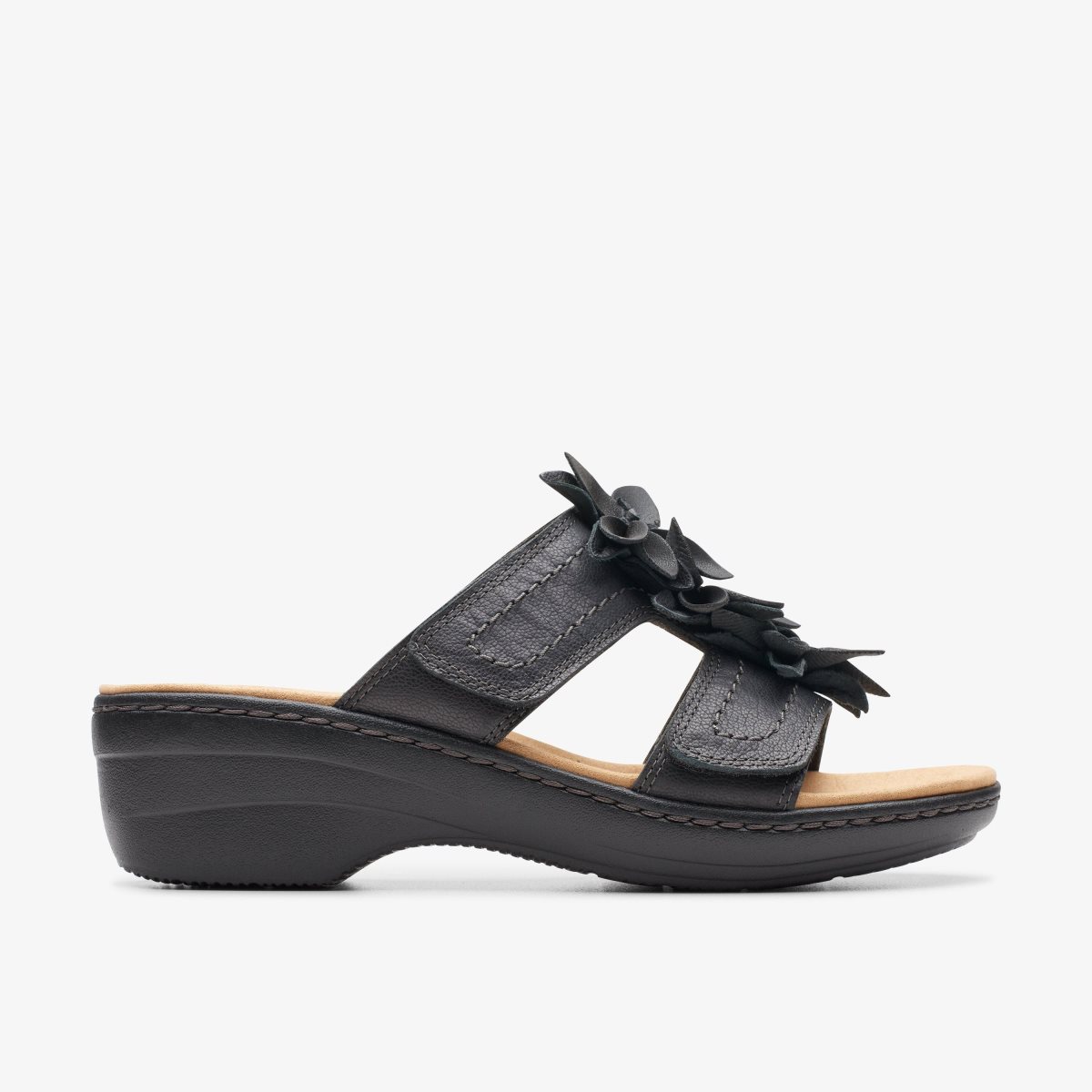 Clarks Merliah Raelyn Black Leather Black | 3806FXVBS