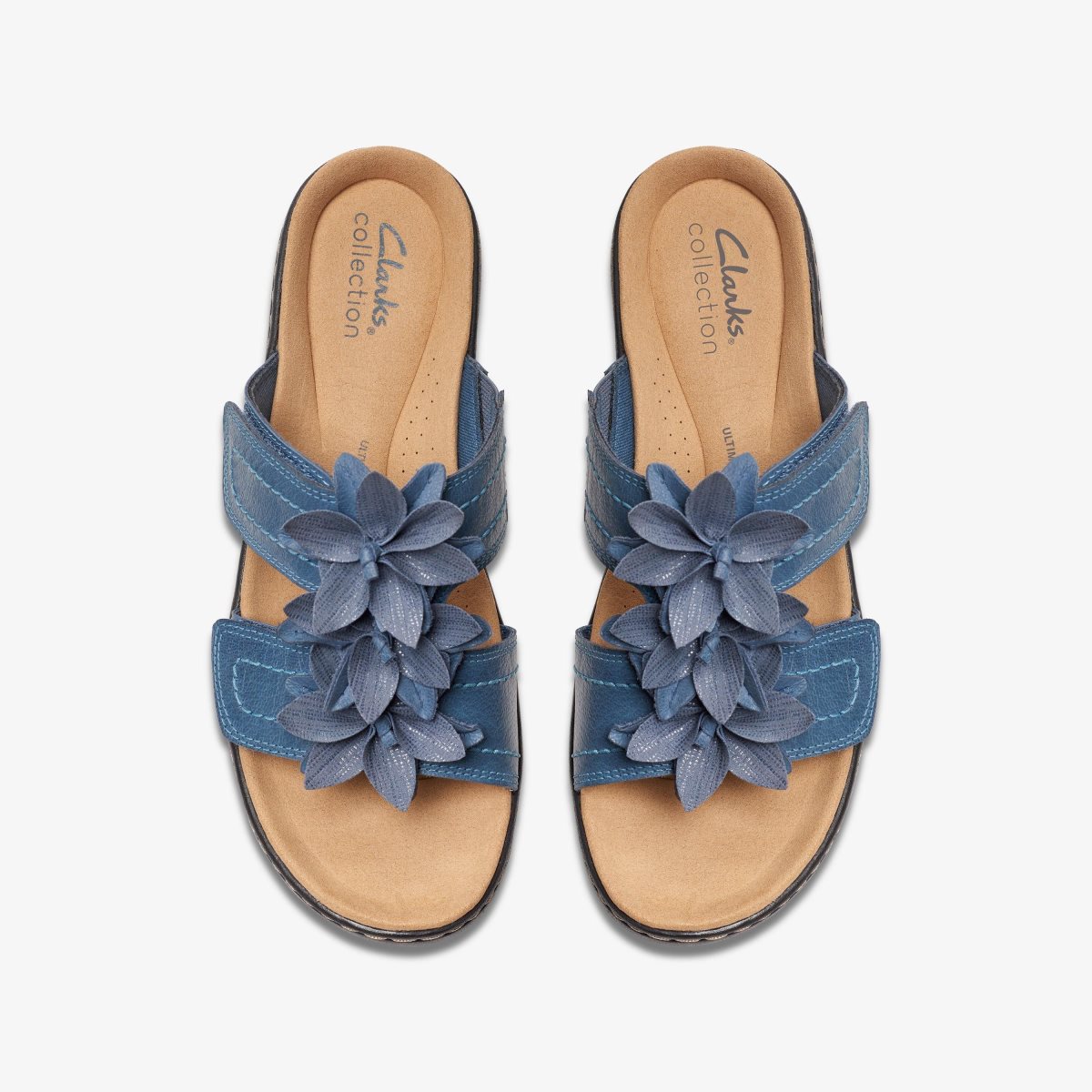 Clarks Merliah Raelyn Blue Leather Blue | 1965ZSQTJ