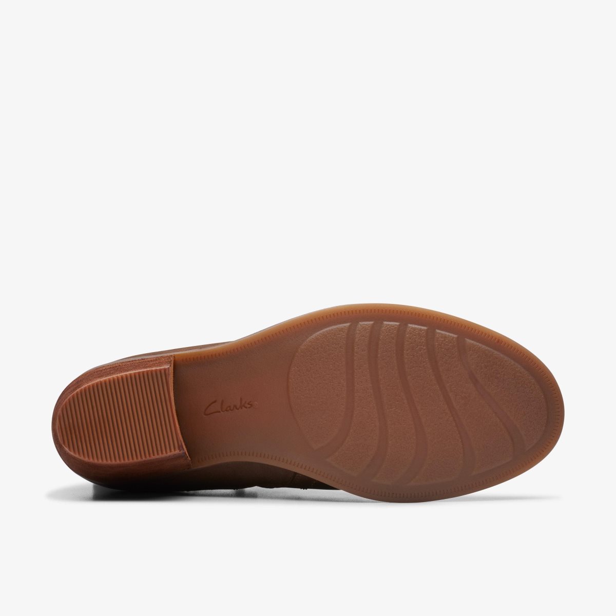 Clarks Neva Lo Dark Tan Leather Dark Brown | 8426LRWSQ