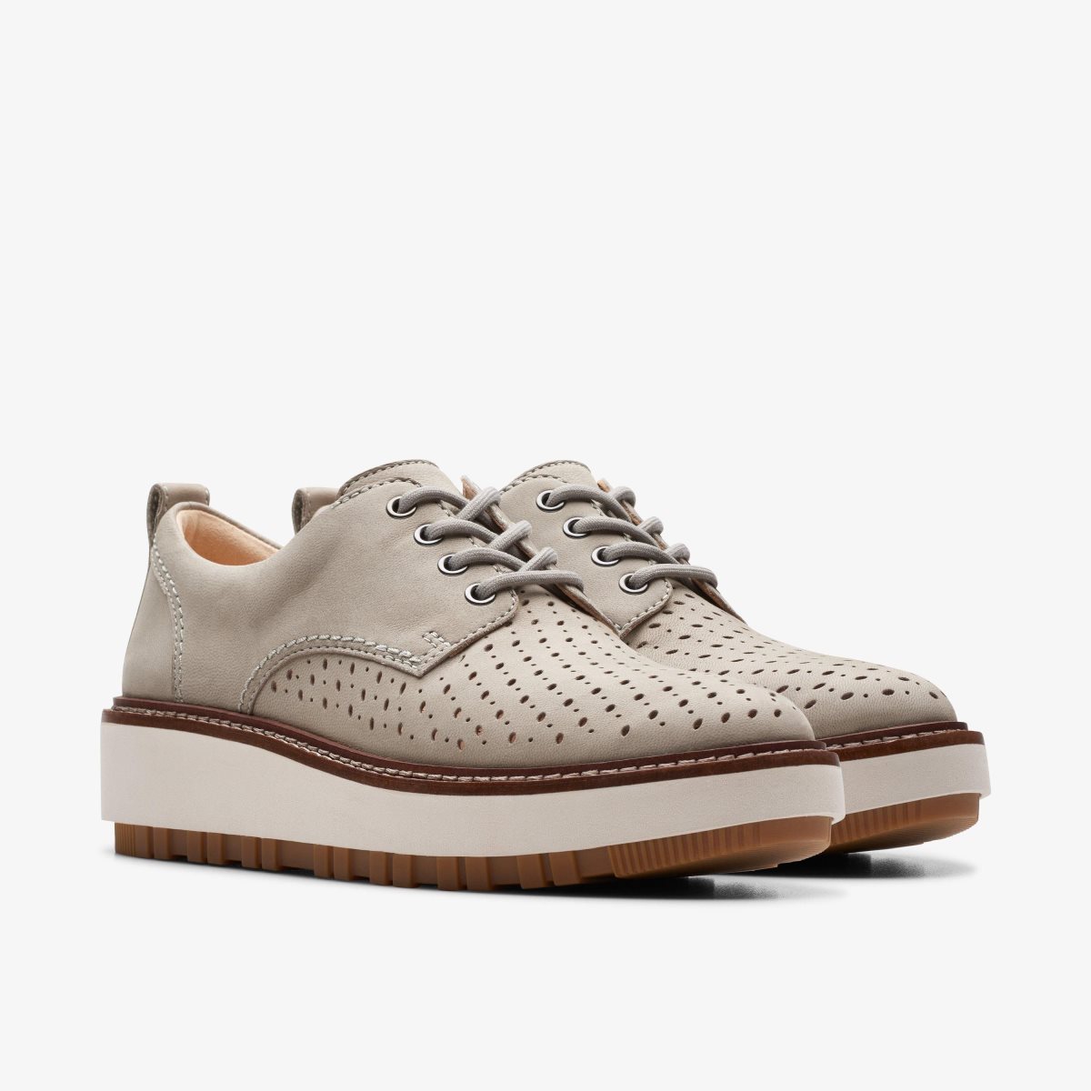 Clarks Orianna Move Stone Nubuck Grey | 7562GZSBT